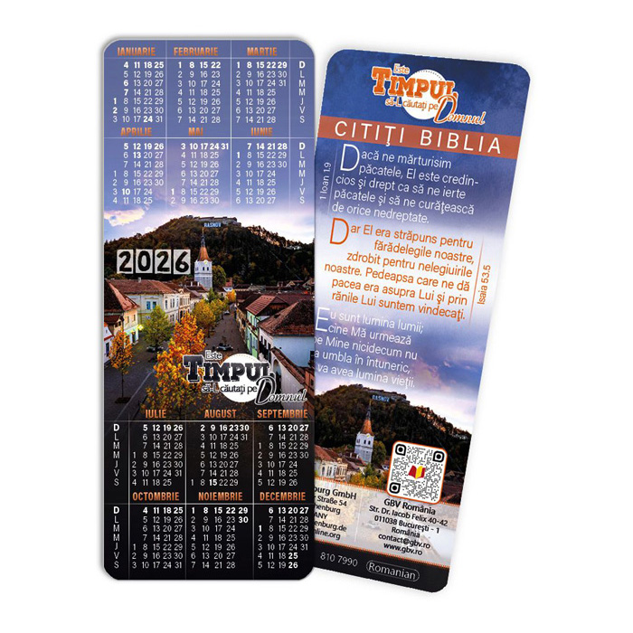 Calendar 2026 – semn de carte