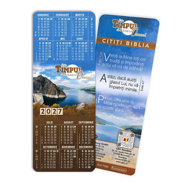 Calendar 2027 – semn de carte
